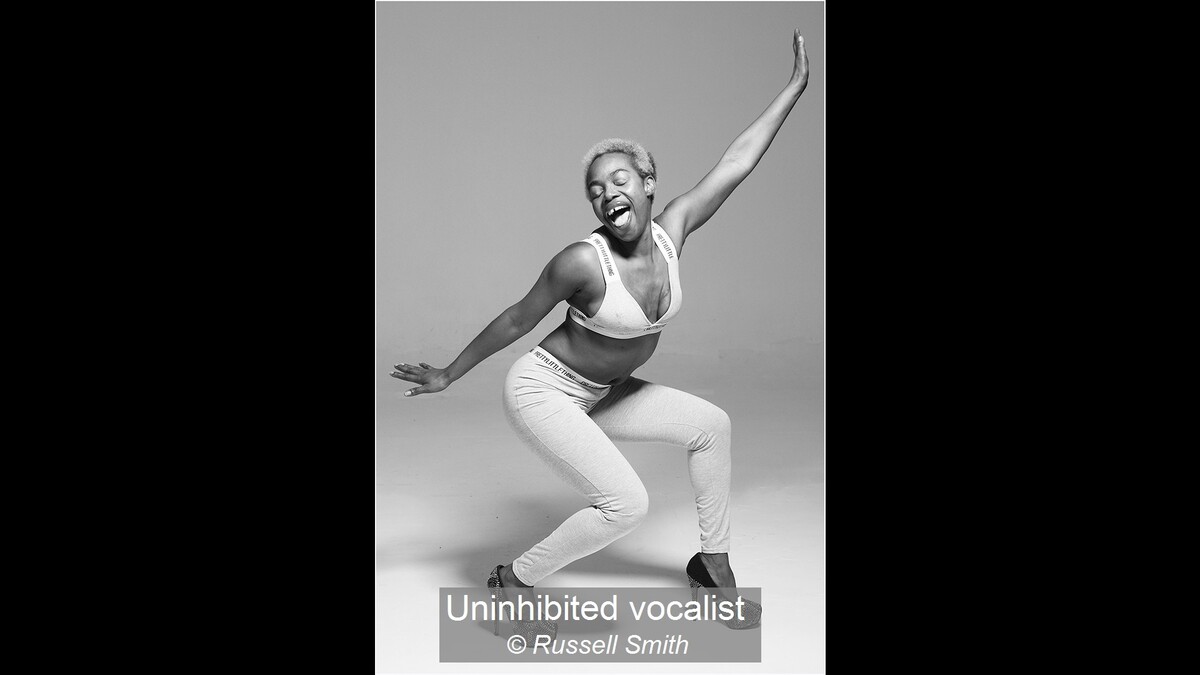 Uninhibited vocalist